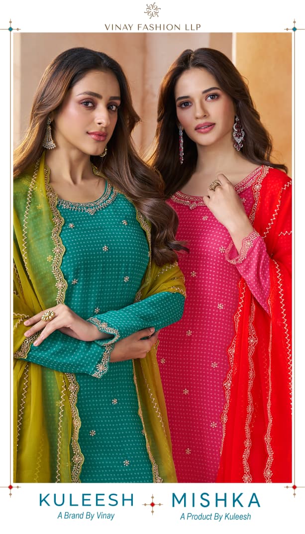 Vinay Kuleesh Mishka Chiffon Digital Printed Salwar Kameez