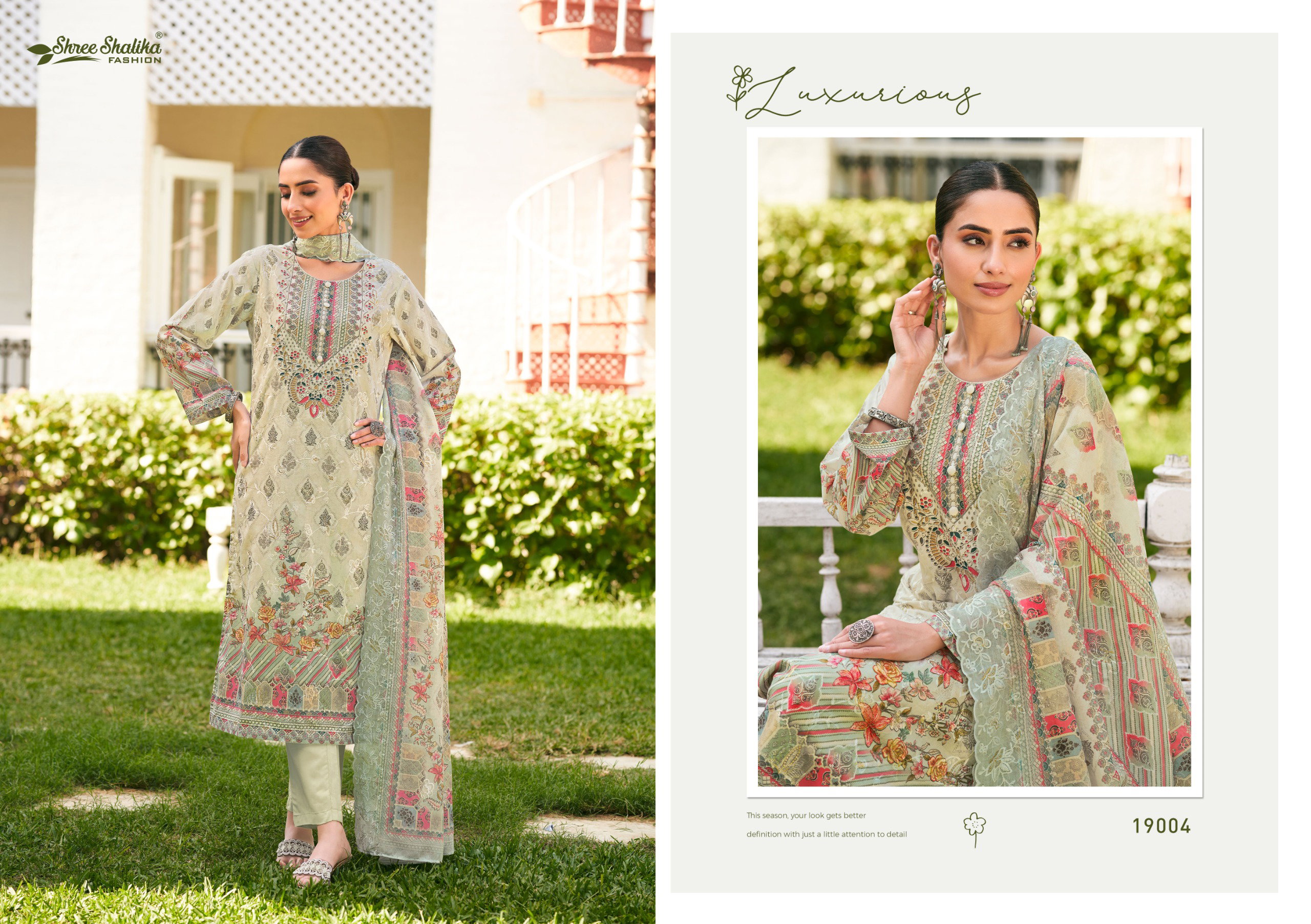 Shree Shalika Mahjabeen Vol 19 Lawn Cotton Digital Printed Dress Material