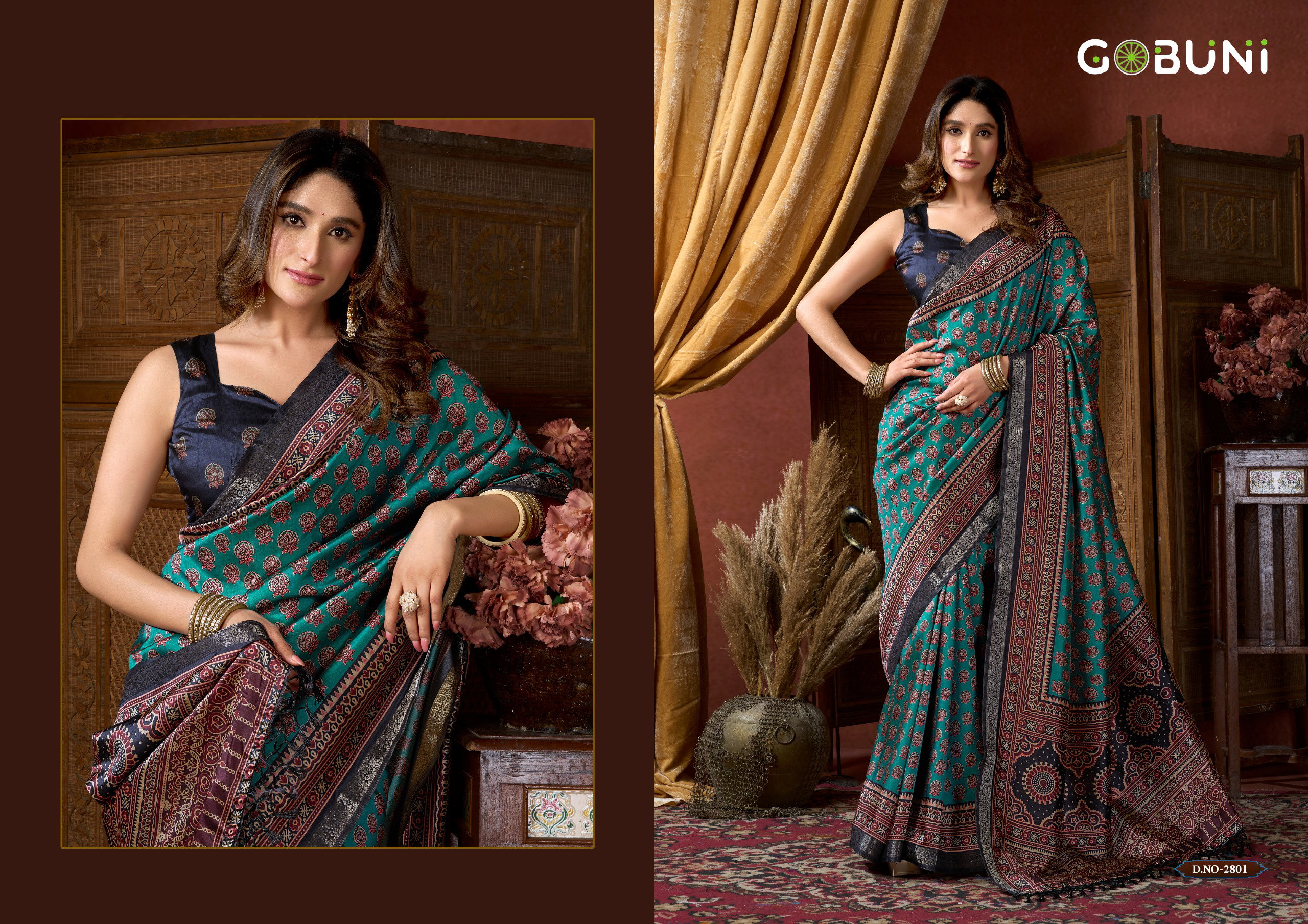 Gobuni Samaira Cluster Digital Printed Saree Collection