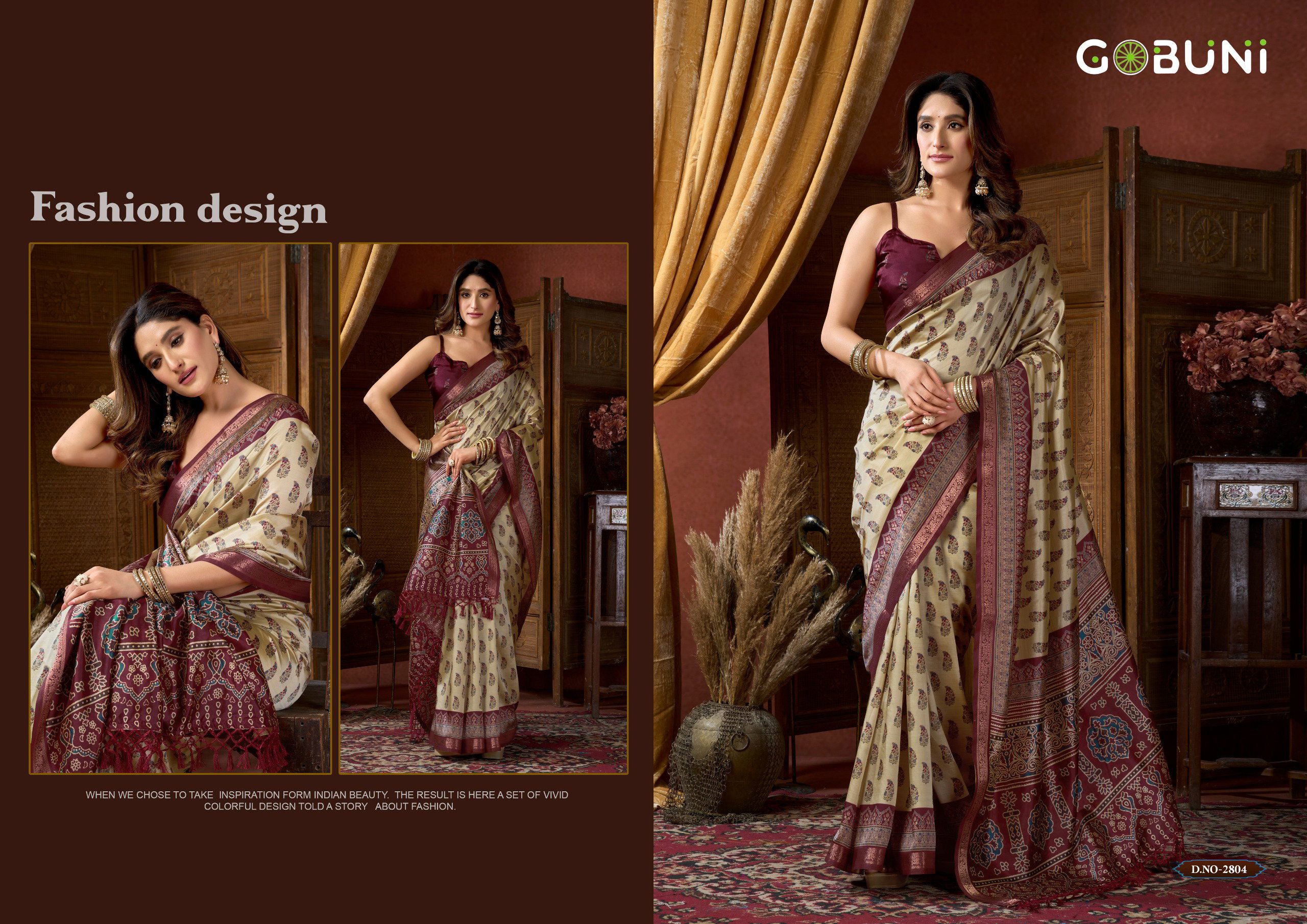 Gobuni Samaira Cluster Digital Printed Saree Collection