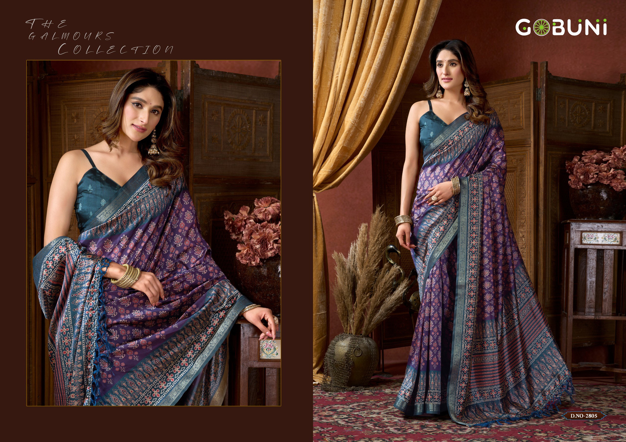Gobuni Samaira Cluster Digital Printed Saree Collection