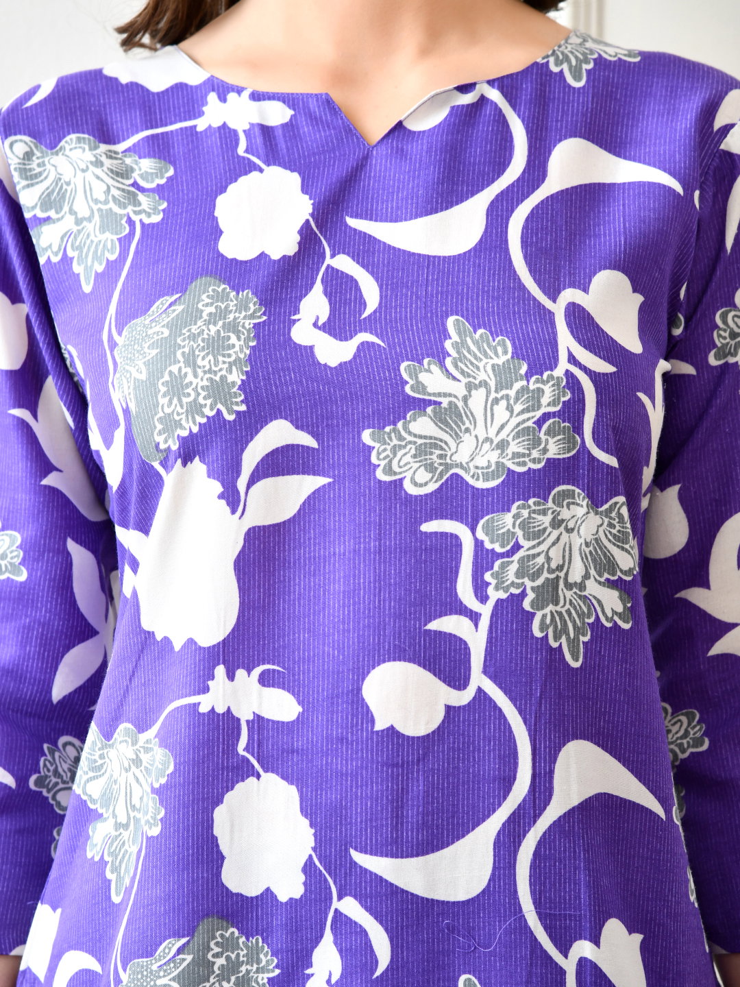 Hr C 115 Poly Cotton Printed Western Wear Co Ord Set