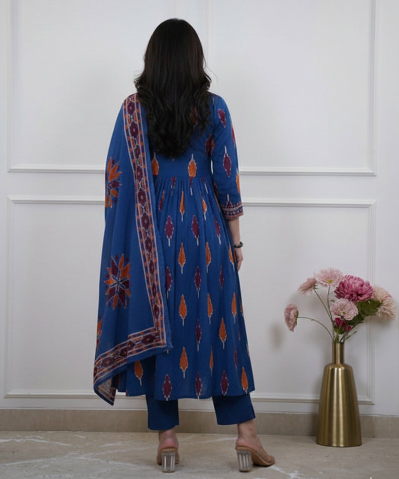Dhruvi 393 Viscose Casual Wear Kurti Pant And Dupatta Collection