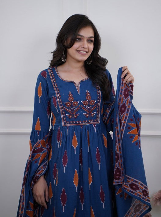 Dhruvi 393 Viscose Casual Wear Kurti Pant And Dupatta Collection