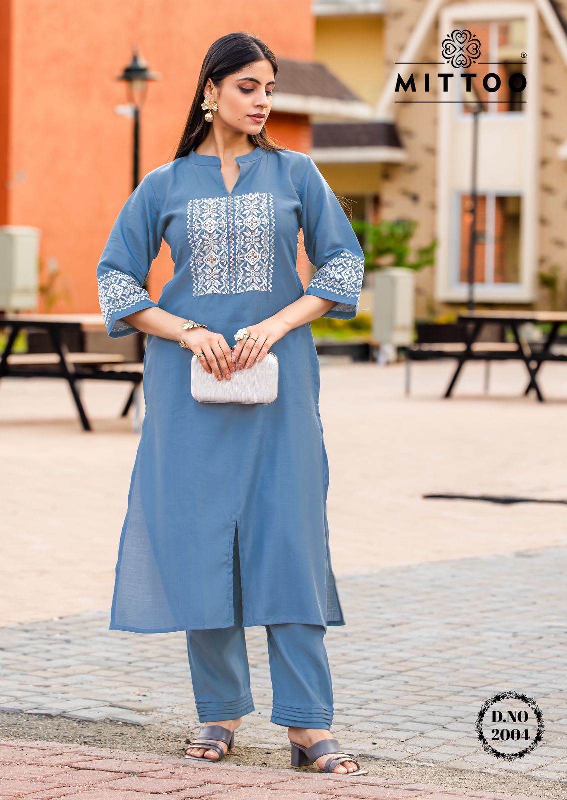 Mittoo Samyaa Viscose With Threadwork Top And Bottom Collection