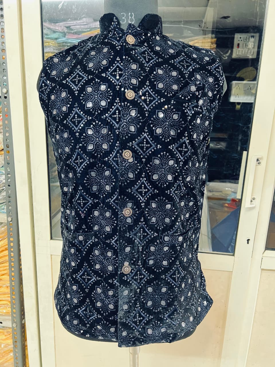 Lekha Mald 10 Velvet Embroidery Modi Jacket Koti
