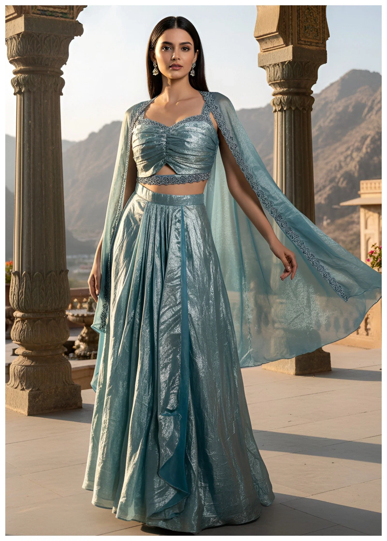Mrigya Fendi 683 Green Designer Lehenga Choli Collection