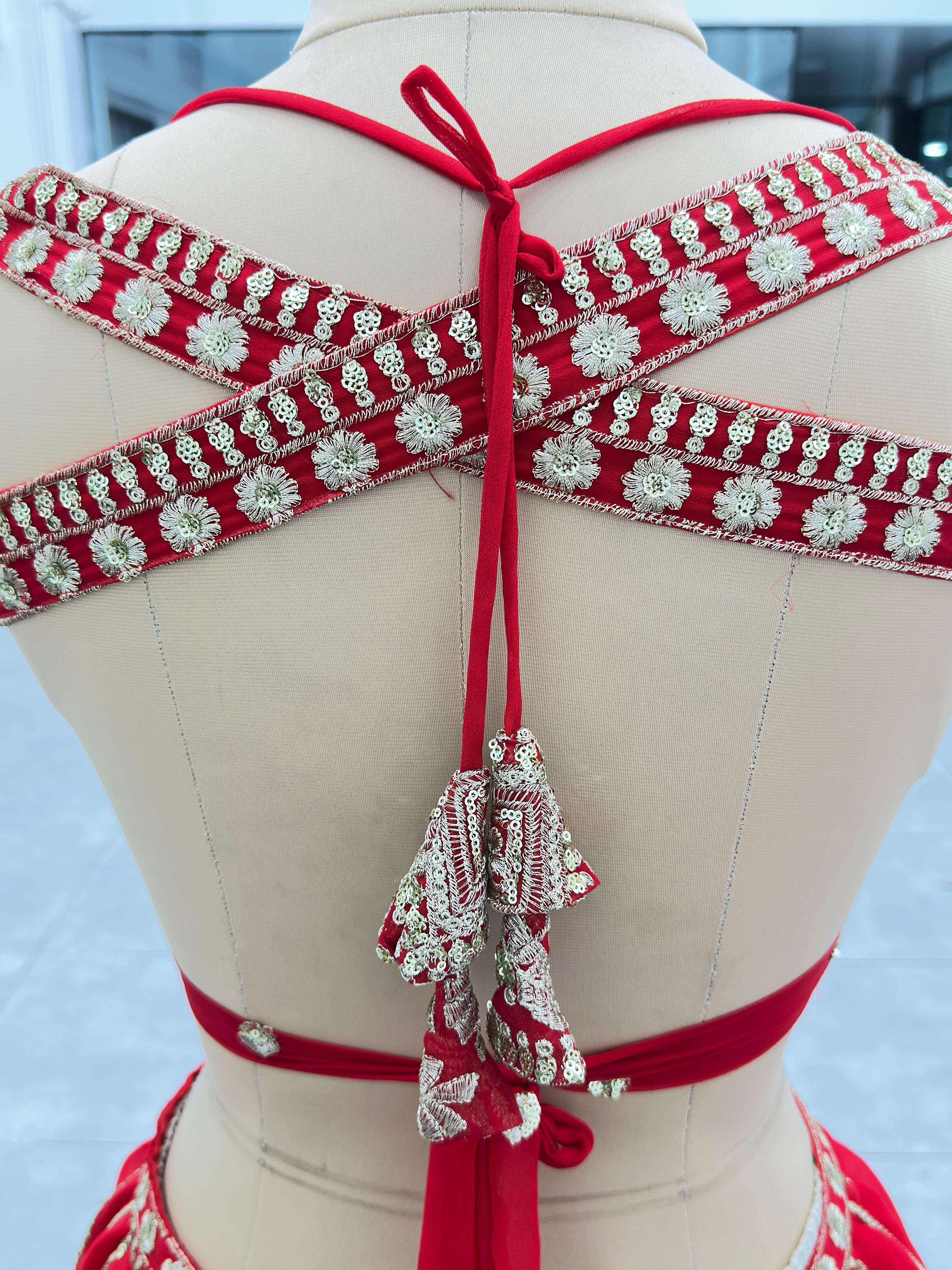 Dv 5157 Royal Red Bridal Lehenga Party Wear Lehenga Choli Collection 