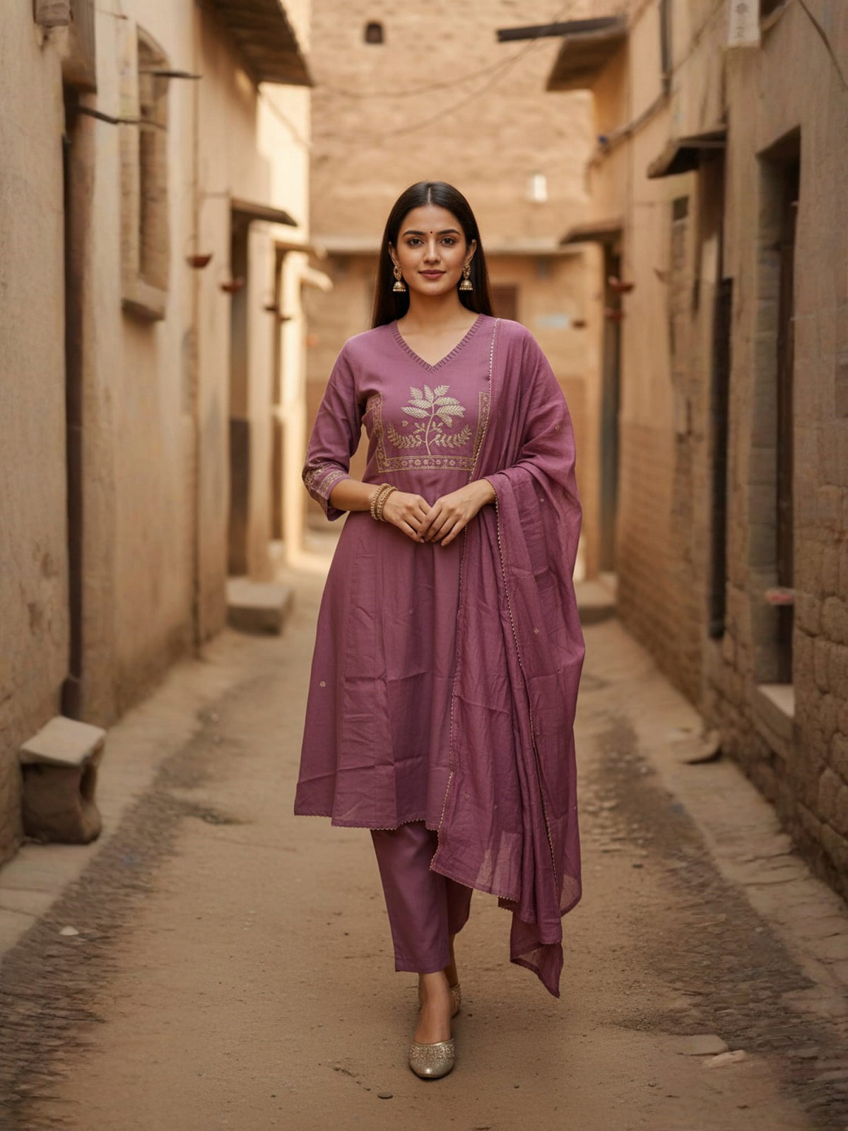 Navya Kurti 196 Party Wear Embroidery Worked Silk Blend Kurti with Pant and Dupatta Set