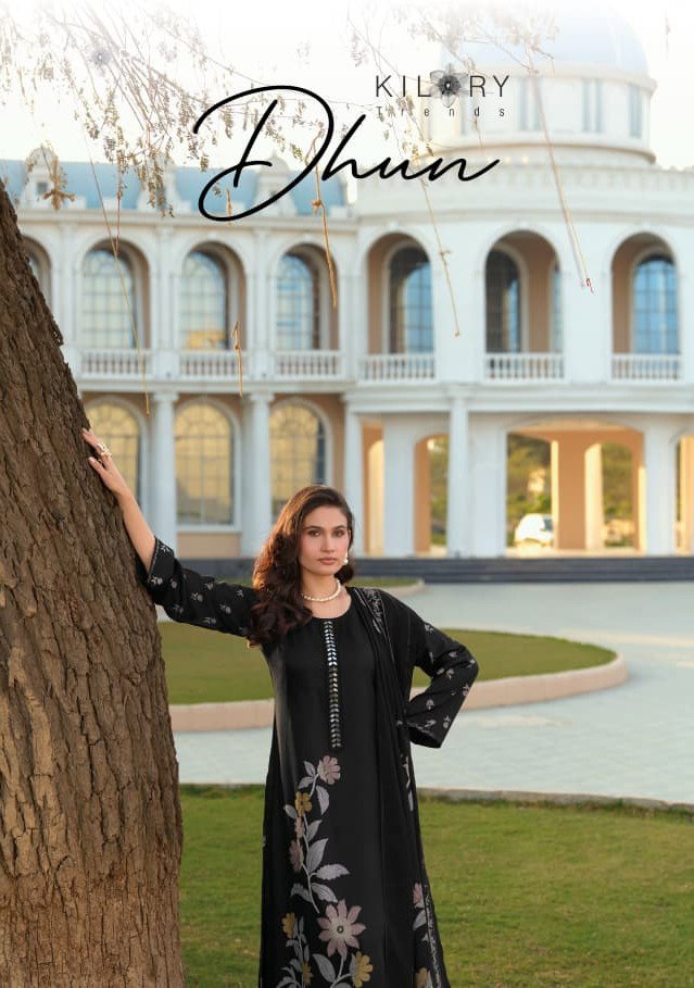 Kilory Dhun Gaji Silk Digital Printed With Work Salwar Kameez Collection
