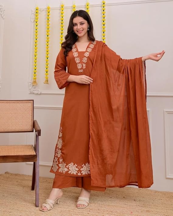 Dhruvi 397 Viscose Stylish Wear Kurti Pant And Dupatta Collection