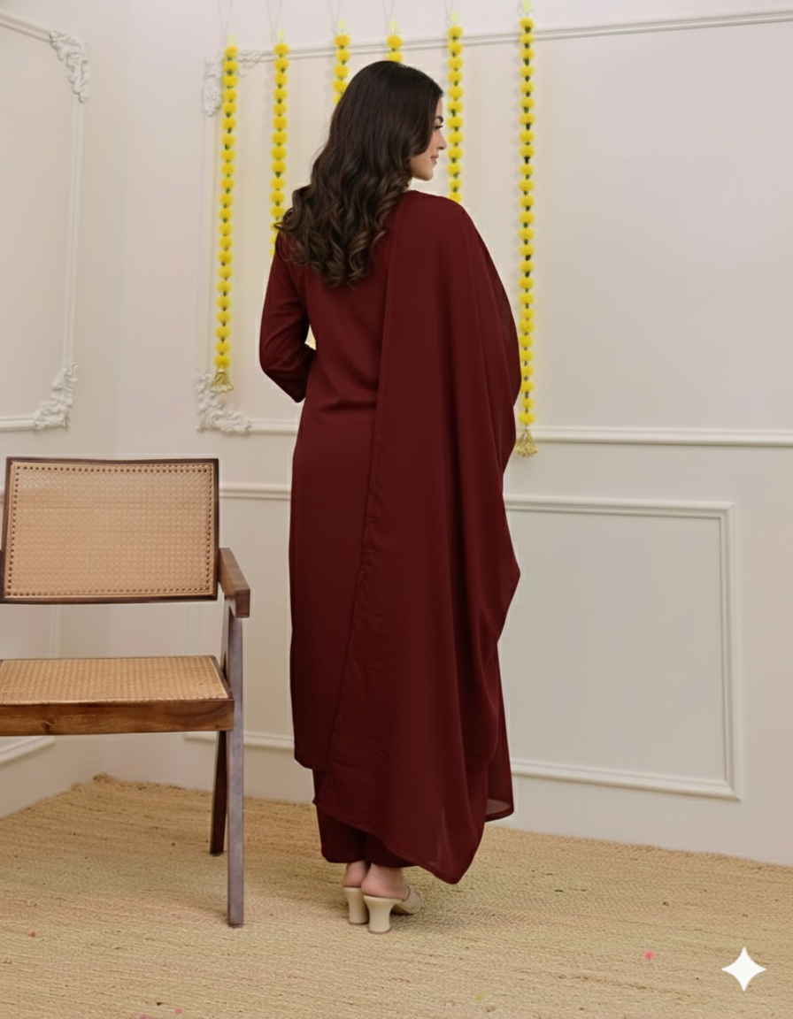 Dhruvi 396 Viscose Stylish Wear Kurti Pant And Dupatta Collection