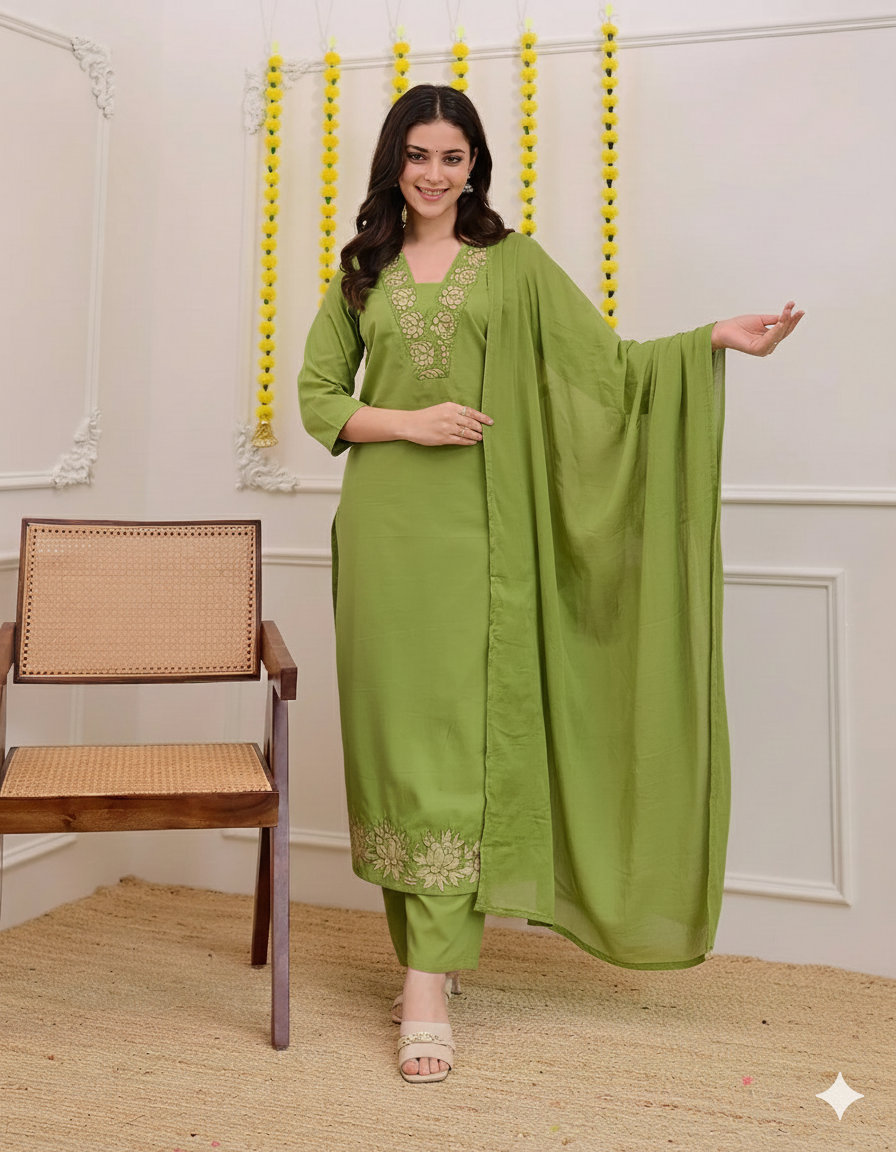 Dhruvi 395 Viscose Stylish Wear Top Bottom And Dupatta Collection