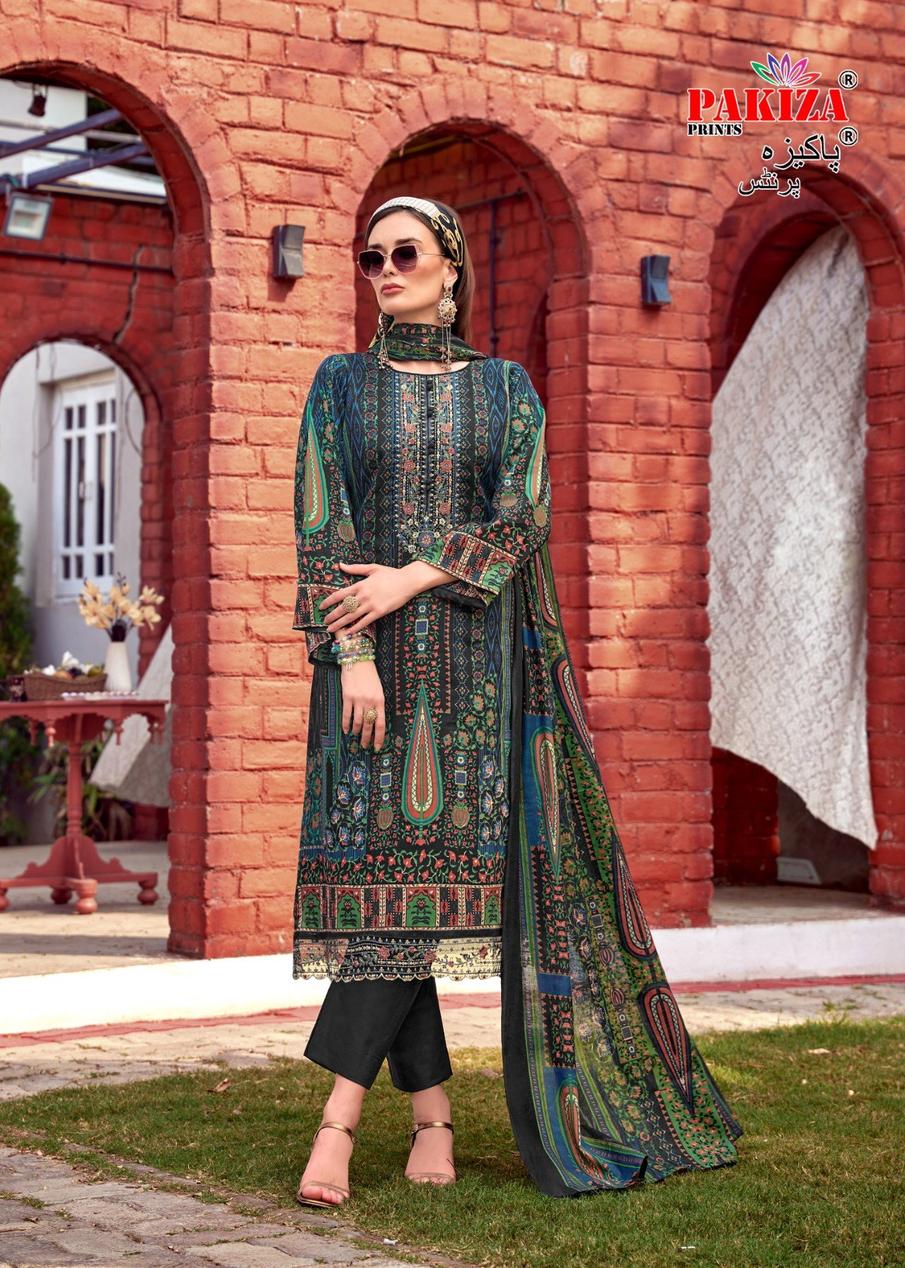 Pakiza Farmaish Vol 8 Jam Satin Printed With Work Dress Material Collection