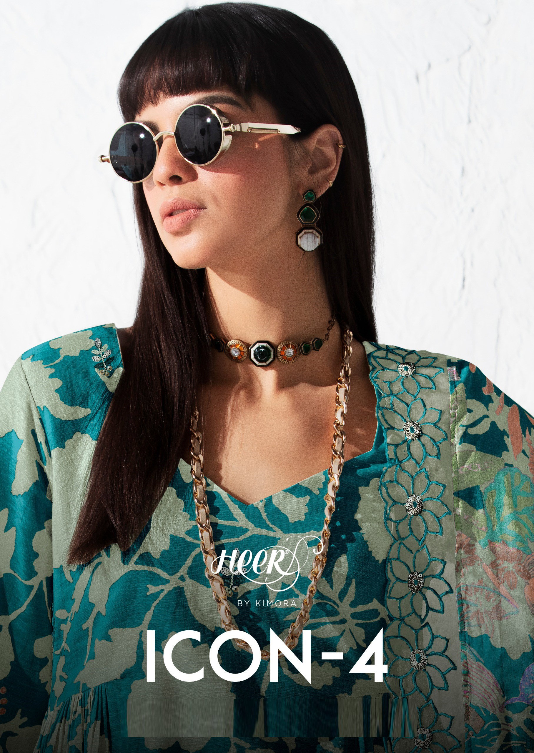 Kimora Heer Icon Vol 4 Muslin Digital Print With Embroidery Salwar Kameez