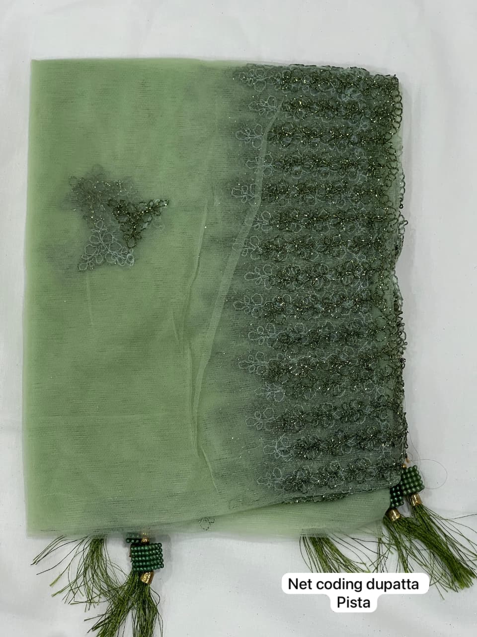 Maji Net Coding Dupatta heavy net with elegant embroidery work Dupatta Collection