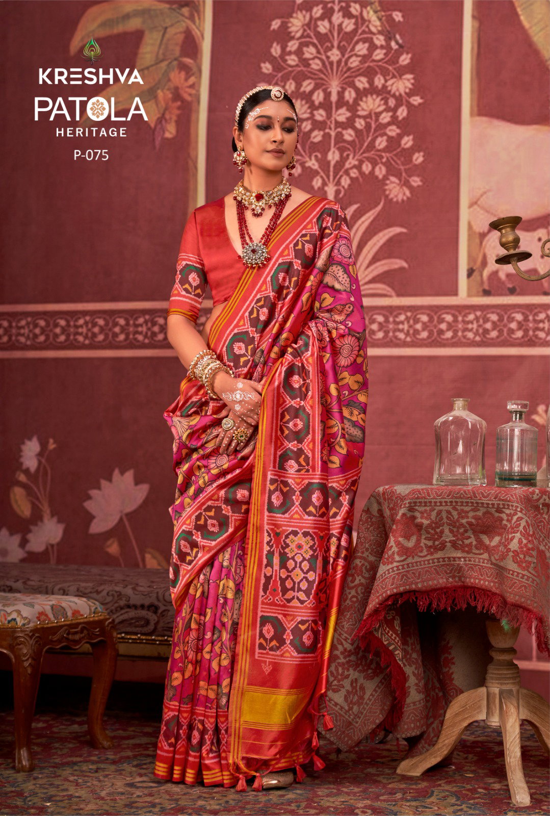 Kreshva Patola Heritage Silk Printed Traditional Wear Saree Collection