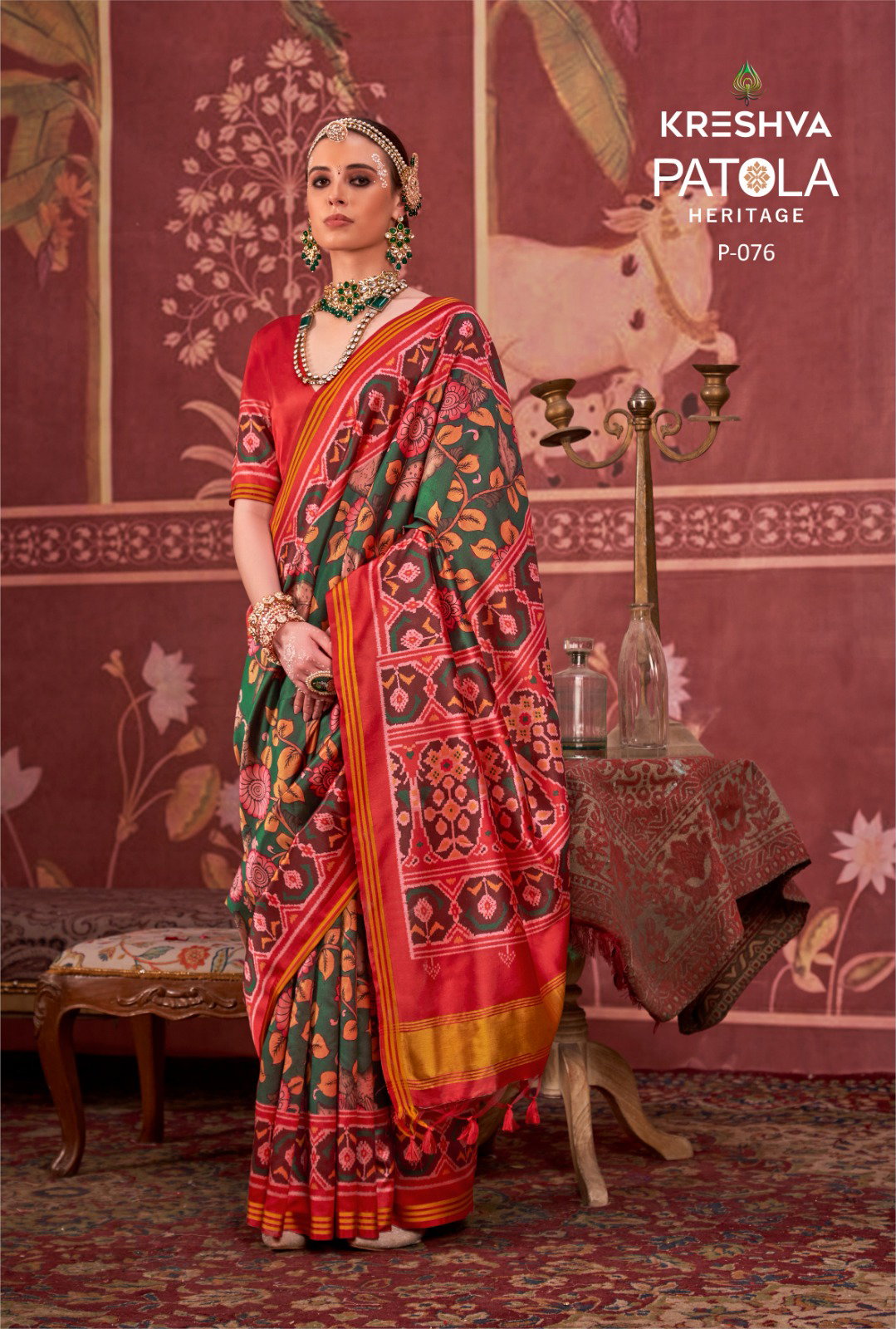 Kreshva Patola Heritage Silk Printed Traditional Wear Saree Collection