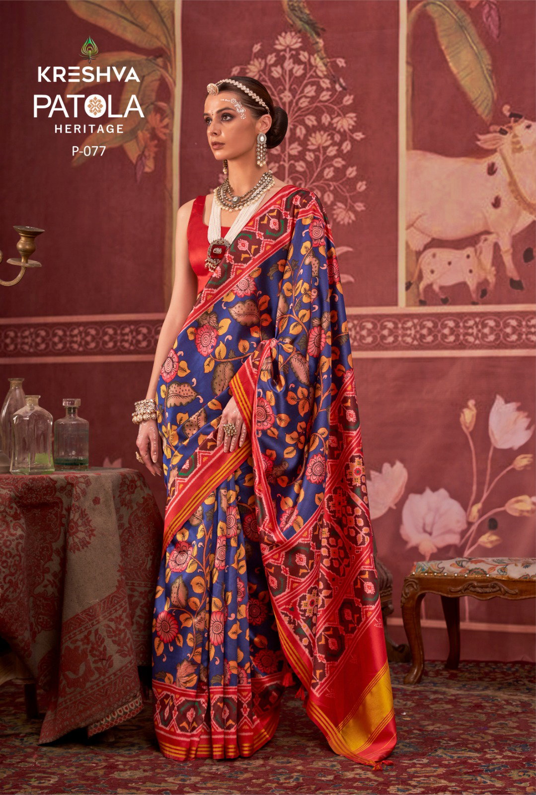 Kreshva Patola Heritage Silk Printed Traditional Wear Saree Collection
