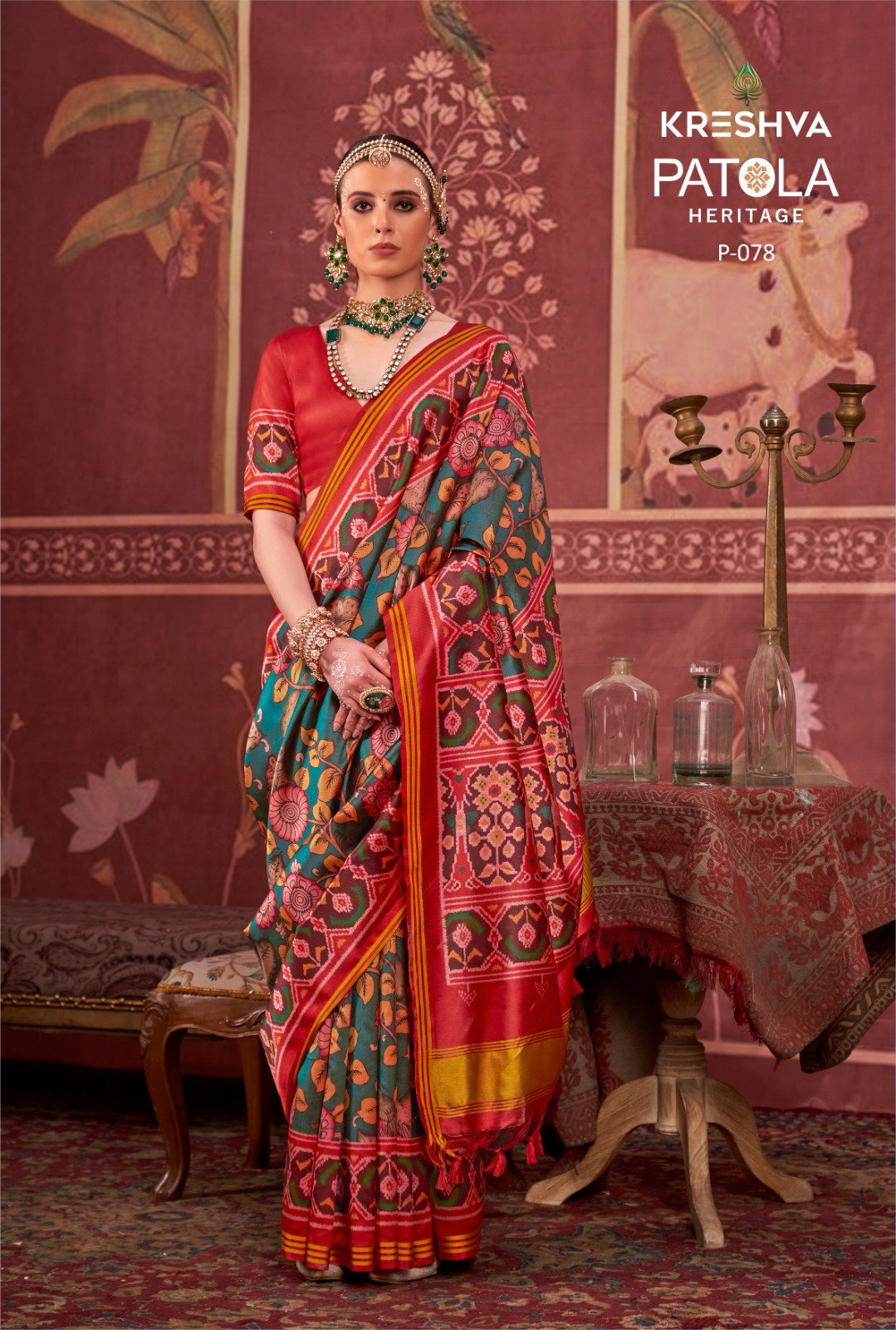 Kreshva Patola Heritage Silk Printed Traditional Wear Saree Collection