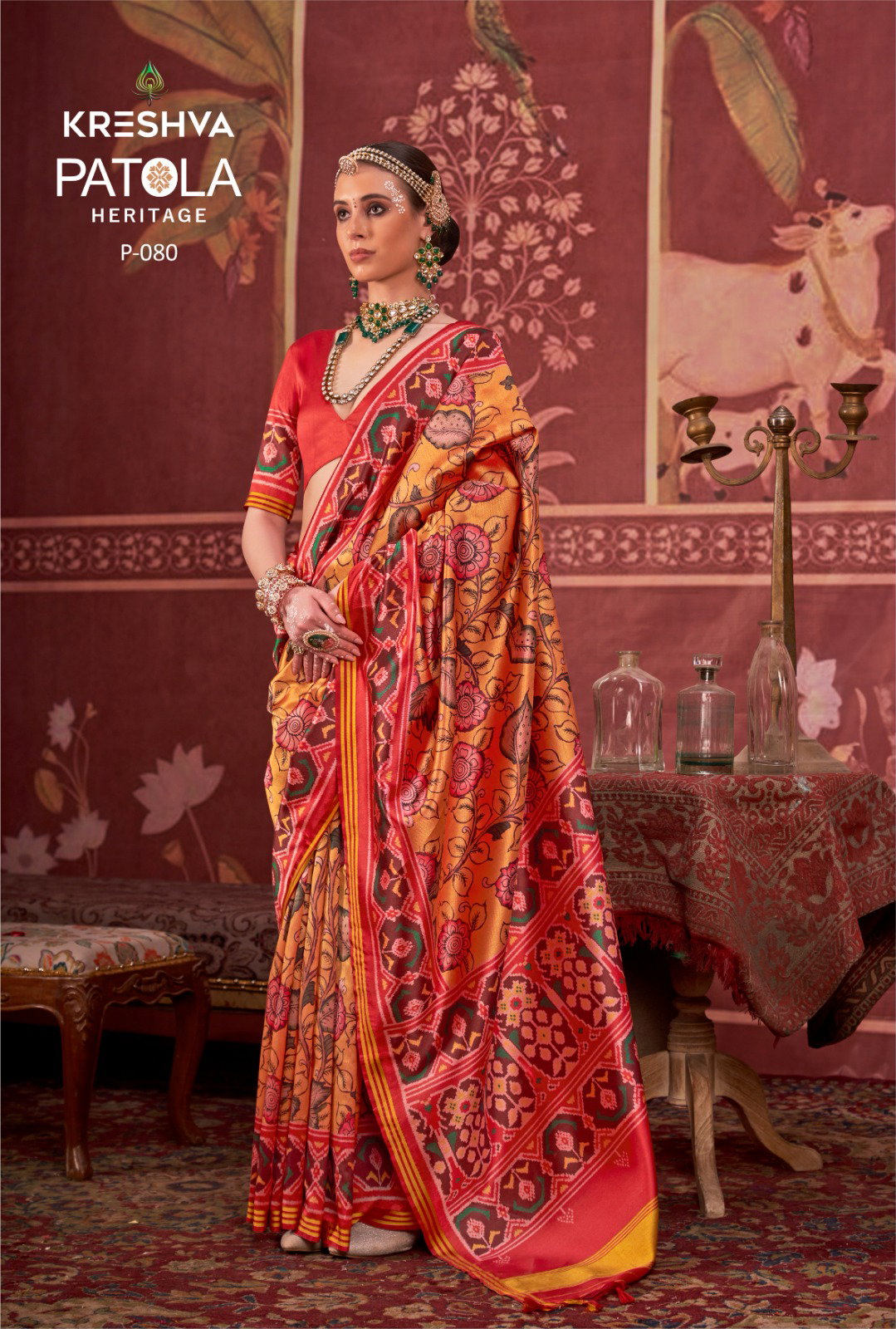 Kreshva Patola Heritage Silk Printed Traditional Wear Saree Collection