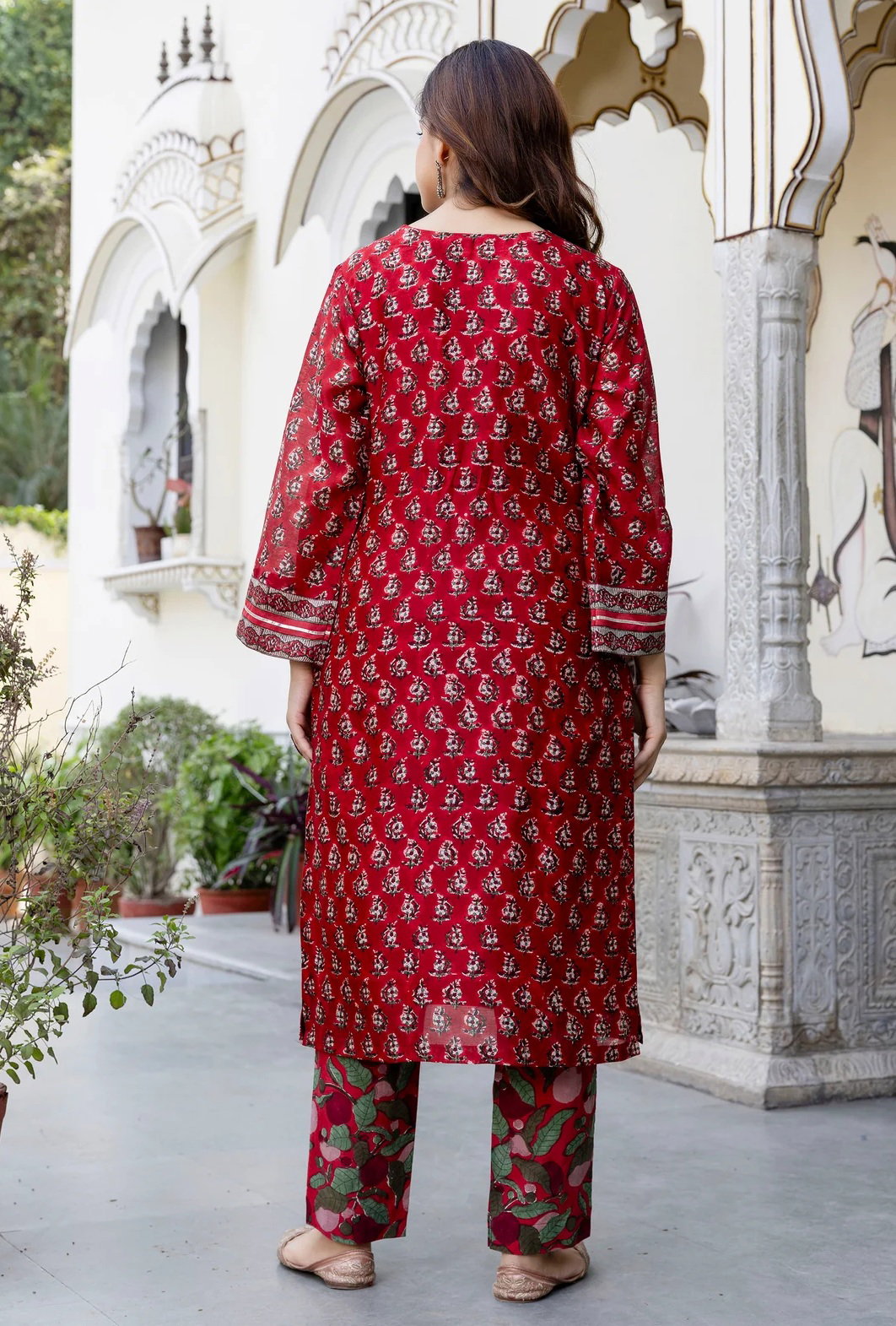 Dhruvi 401 Silk Fancy Traditional Kurti Pant And Dupatta Collection