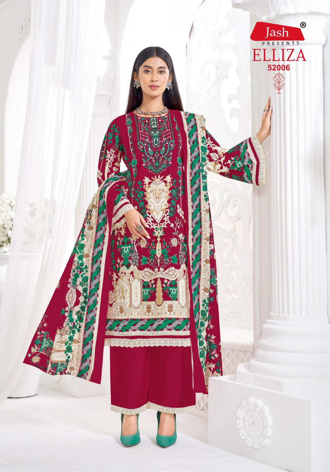 Jash Elliza Vol 52 Cotton Printed Dress Material Collection