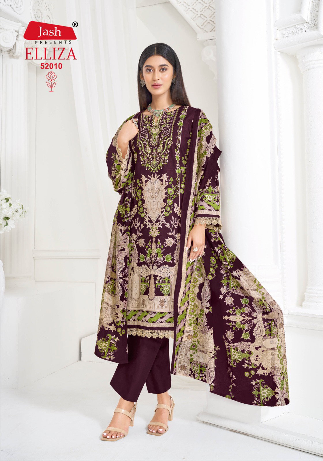 Jash Elliza Vol 52 Cotton Printed Dress Material Collection