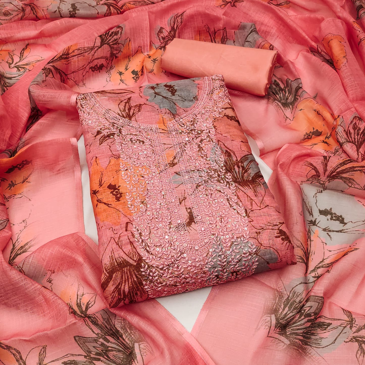 Designer Apurava Mal Cotton Digital Print Multi Work Dress Material Collection 
