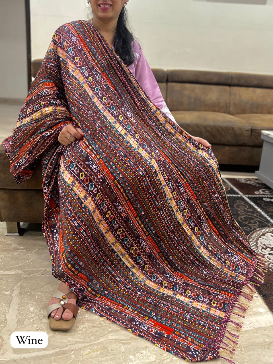Maji Banno Dupatta Printed Dupatta with border Jhalar Dupatta Collection 