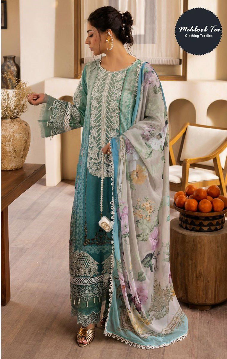 Mehboob Tex 1631 Cotton Dupatta Cotton Printed Pakistani Salwar Kameez