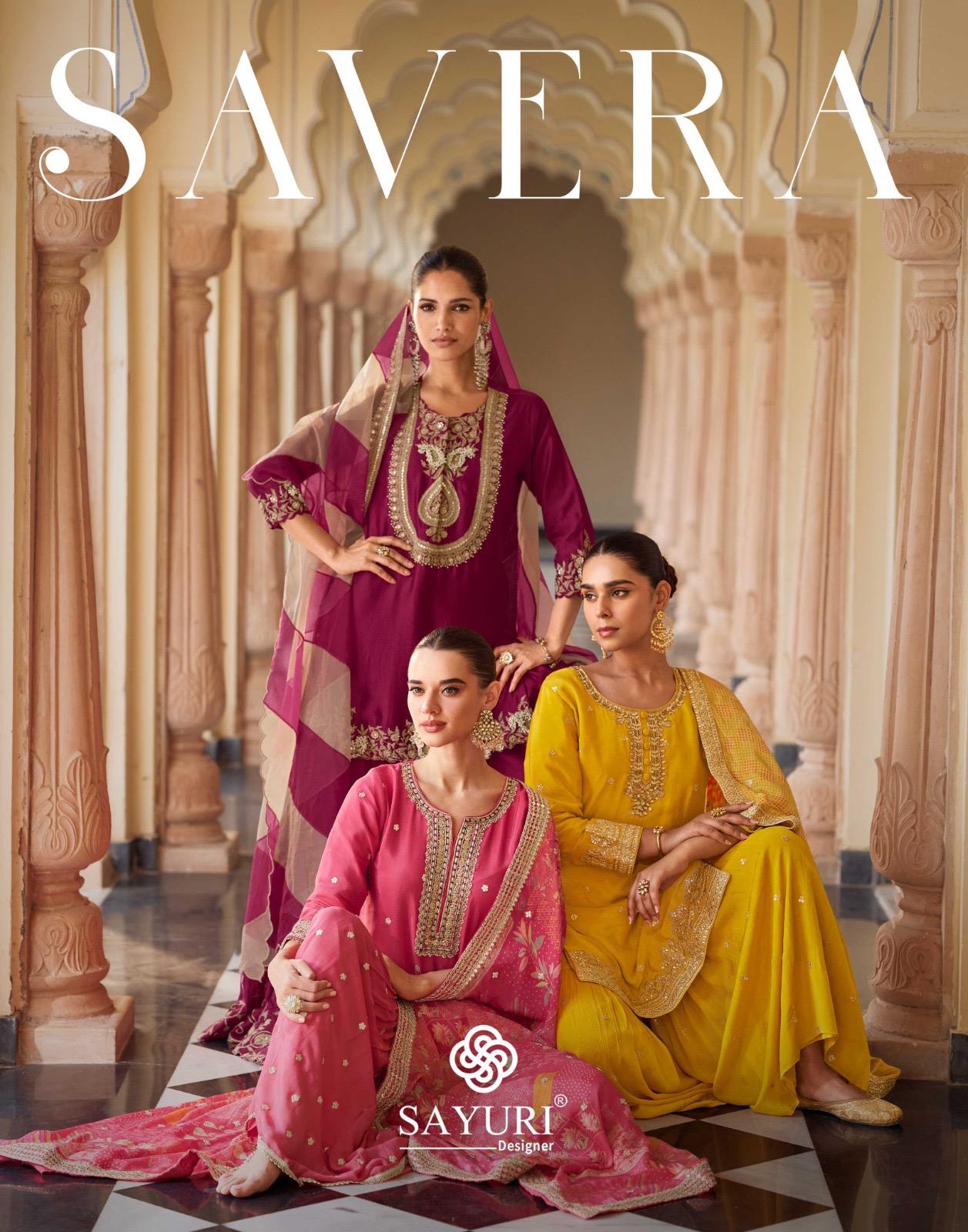 Sayuri Savera Silk With Embroidered Work Top Sharara And Dupatta Collection
