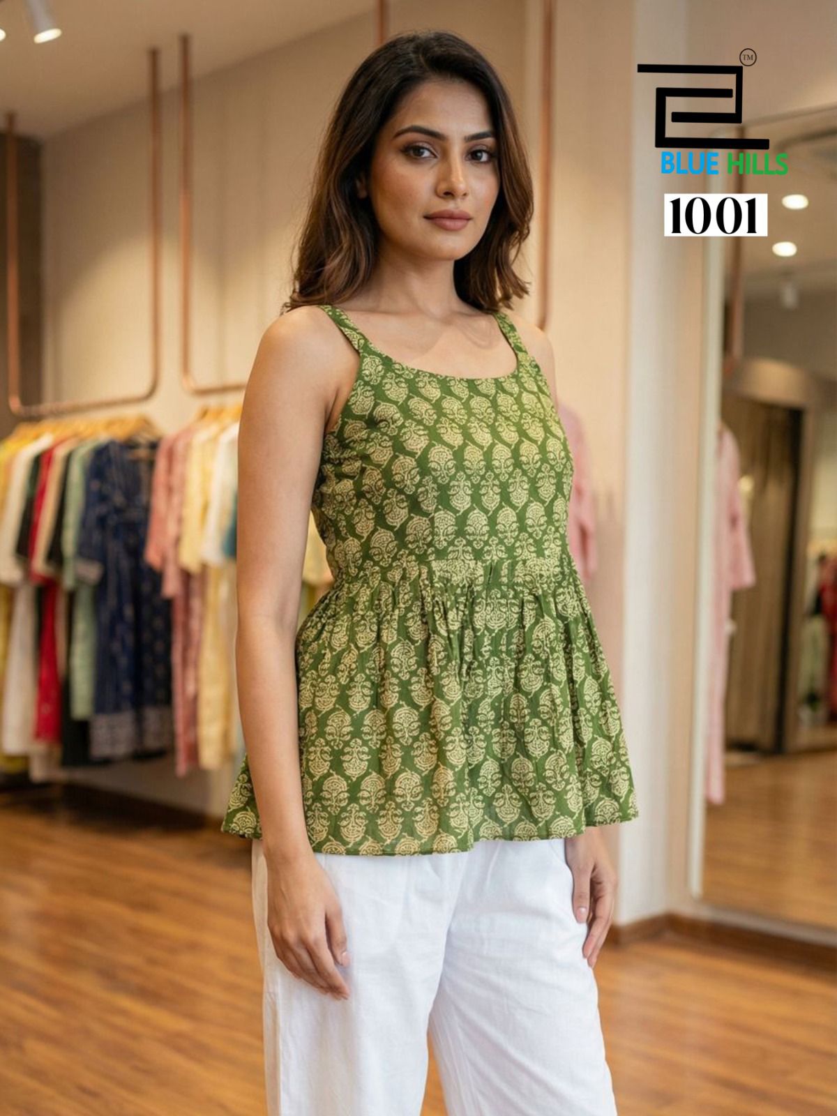 Blue Hills Princess Short Top Vol 3 Cotton Sleeveless Casual Wear Top Collection