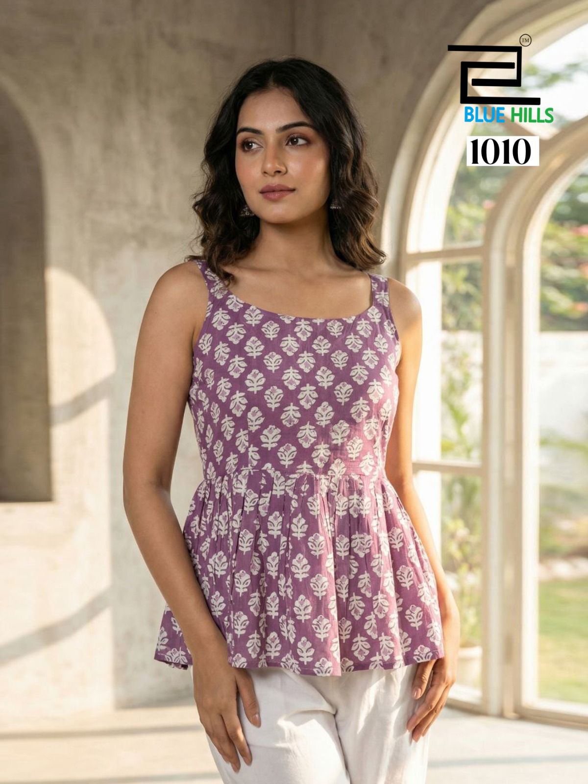 Blue Hills Princess Short Top Vol 3 Cotton Sleeveless Casual Wear Top Collection