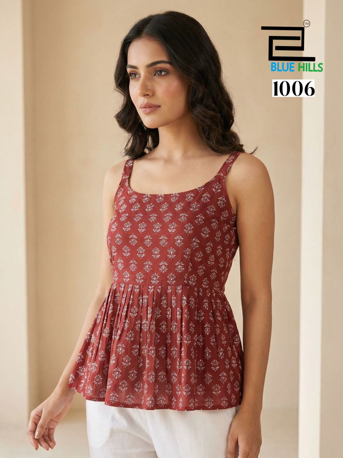 Blue Hills Princess Short Top Vol 3 Cotton Sleeveless Casual Wear Top Collection