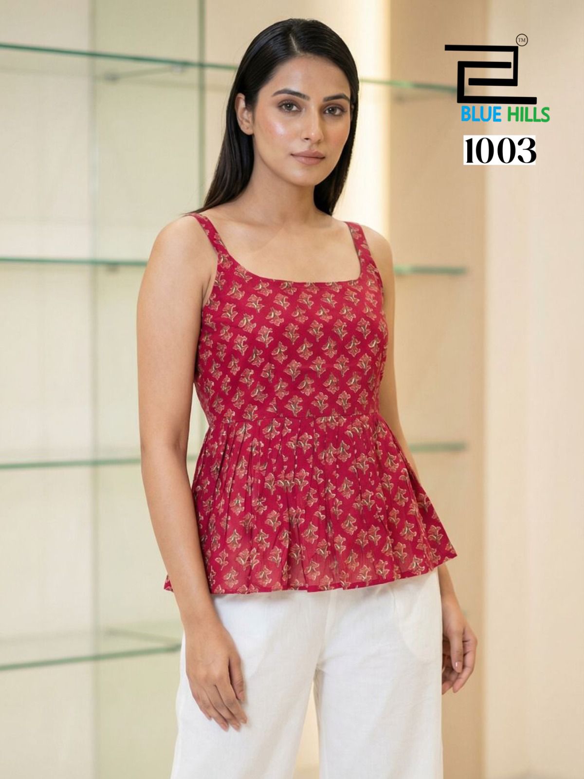 Blue Hills Princess Short Top Vol 3 Cotton Sleeveless Casual Wear Top Collection