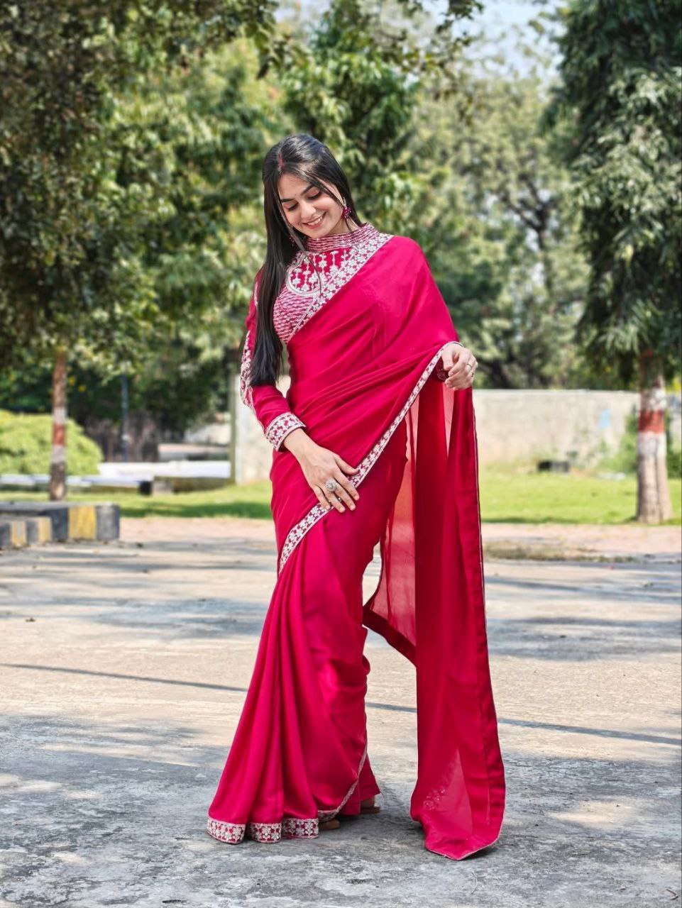 Bt 7138 Heavy Rangoli Sequence Ready To Wear Saree