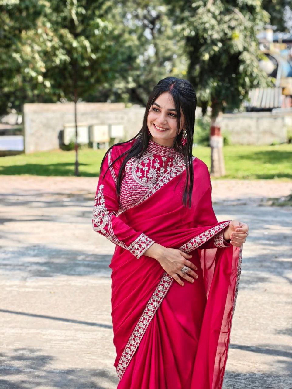 Bt 7138 Heavy Rangoli Sequence Ready To Wear Saree