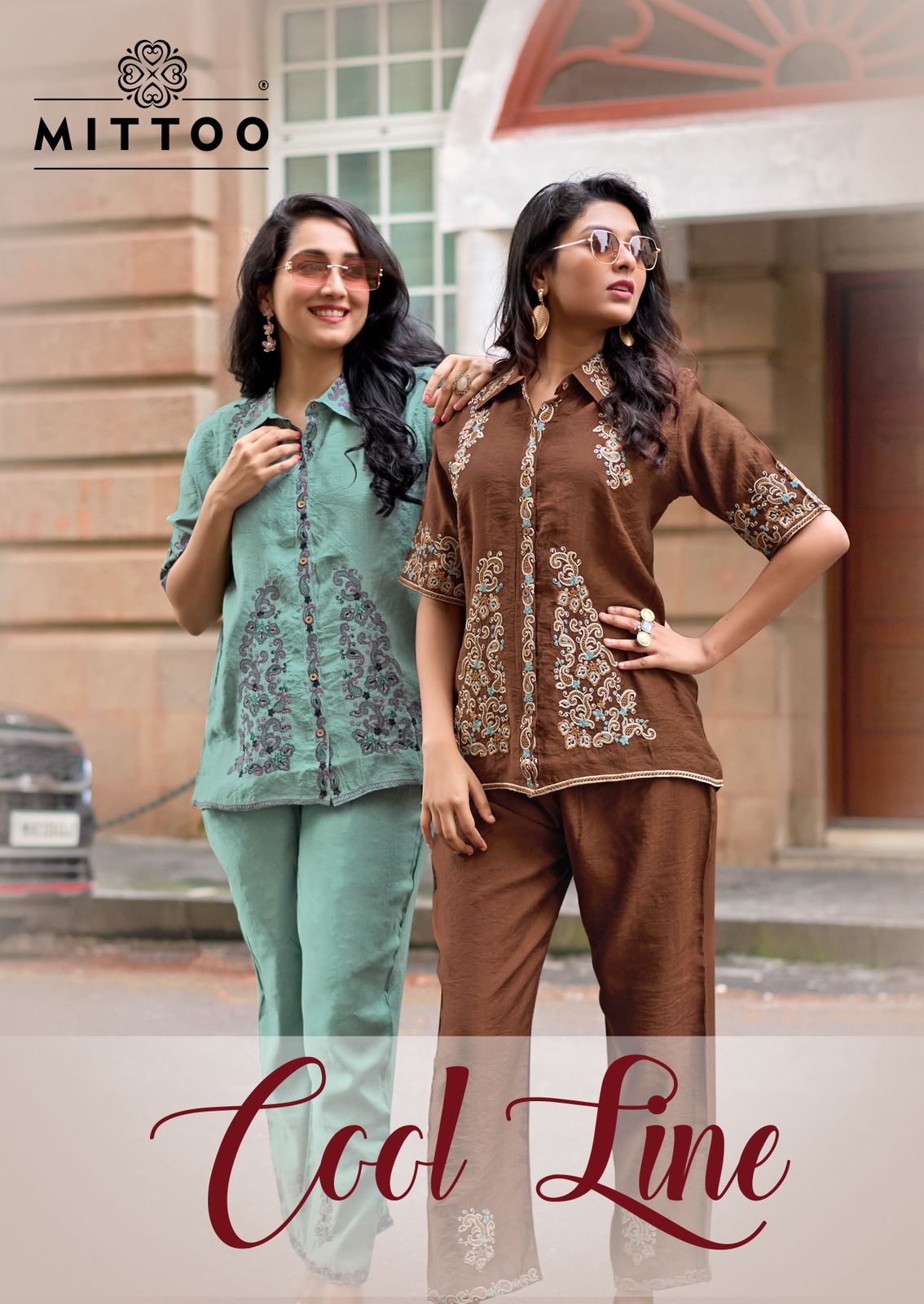 Mittoo Cool Line Viscose Thread And Handwork Top And Bottom Collection