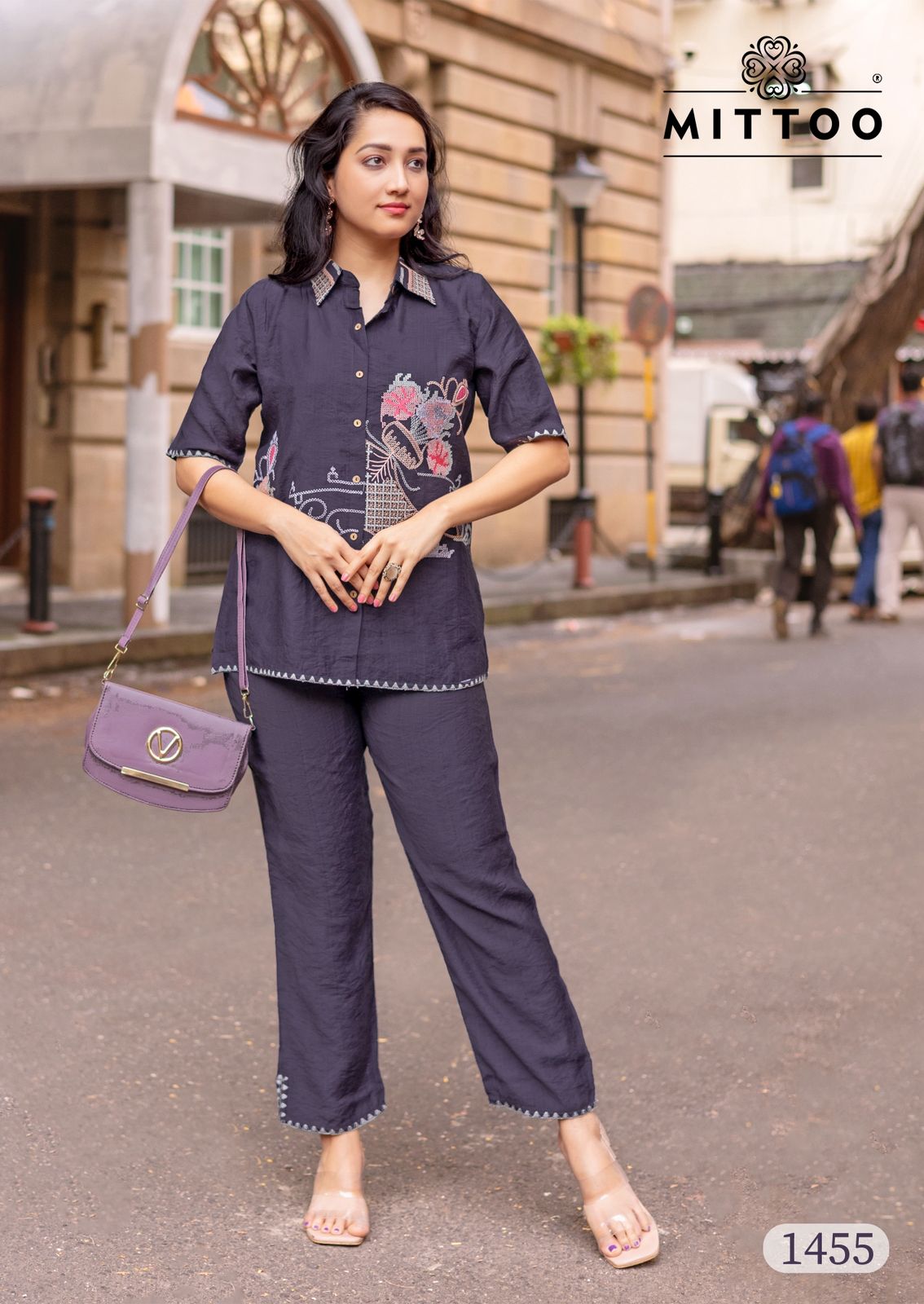 Mittoo Cool Line Viscose Thread And Handwork Top And Bottom Collection