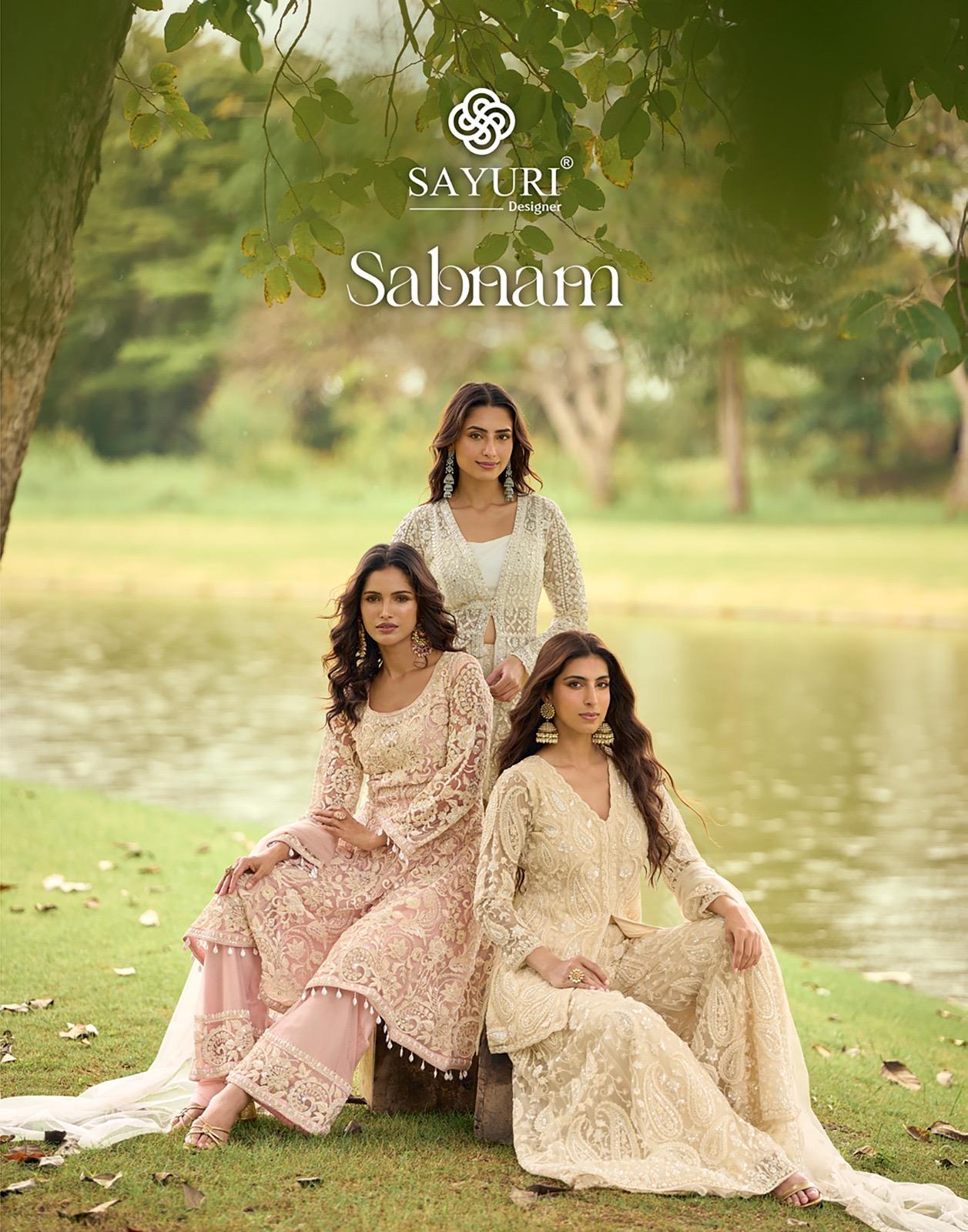 Sayuri Sabnam Net With Beads Embroidered Work Salwar Kameez