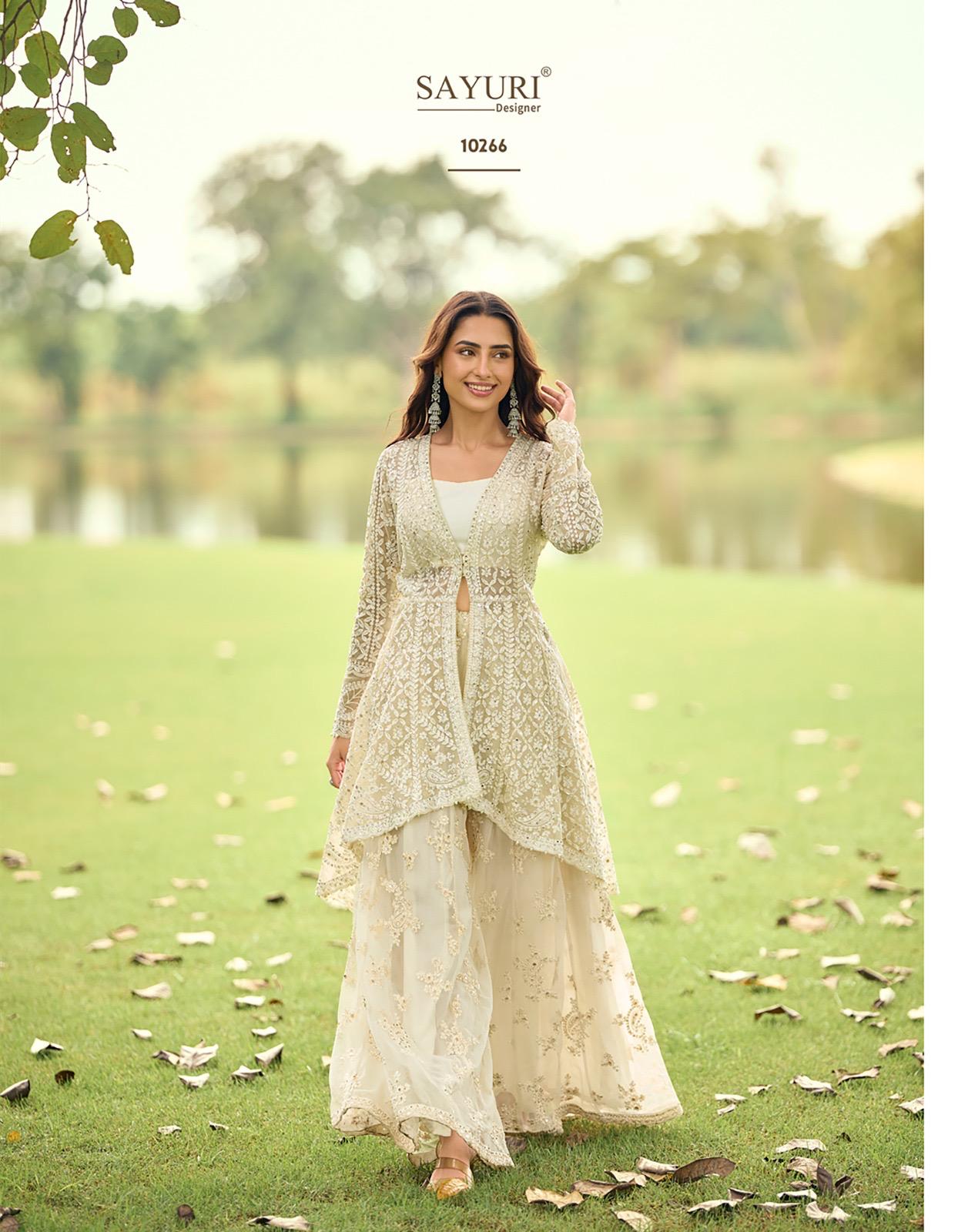 Sayuri Sabnam Net With Beads Embroidered Work Salwar Kameez