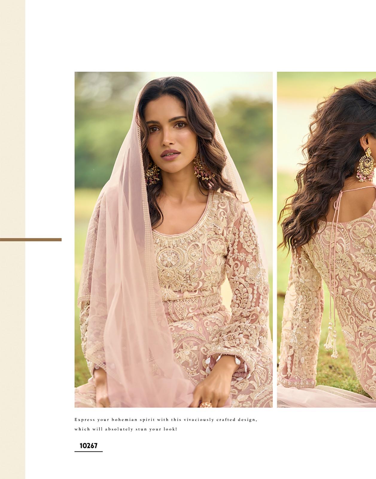 Sayuri Sabnam Net With Beads Embroidered Work Salwar Kameez