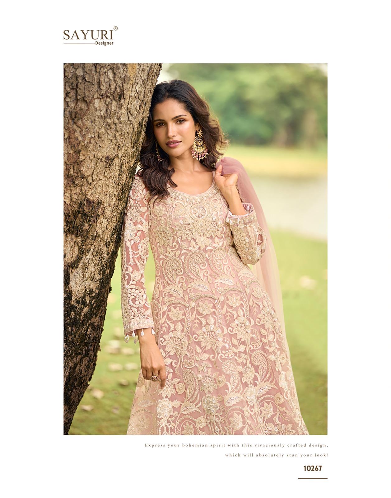 Sayuri Sabnam Net With Beads Embroidered Work Salwar Kameez
