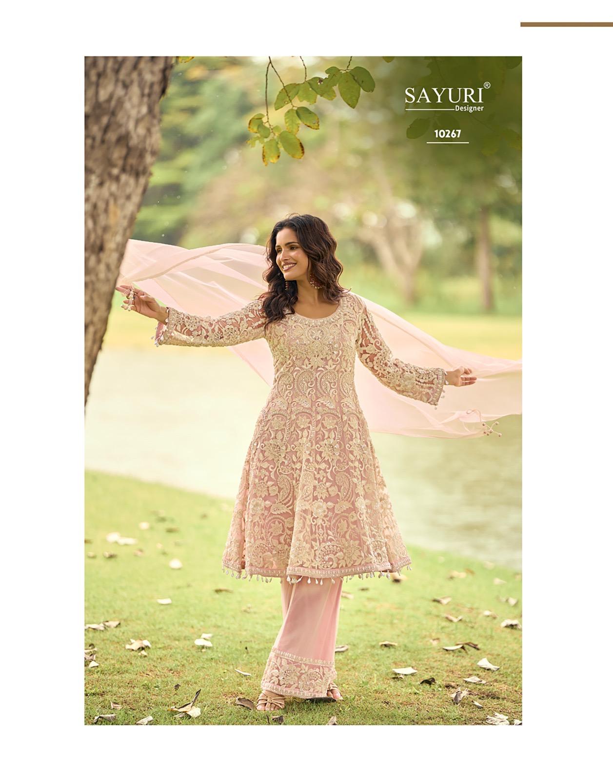 Sayuri Sabnam Net With Beads Embroidered Work Salwar Kameez