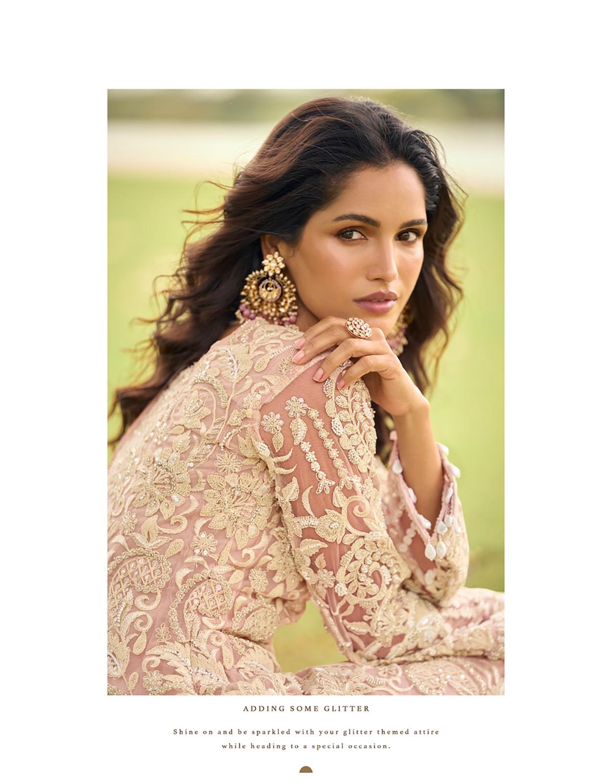 Sayuri Sabnam Net With Beads Embroidered Work Salwar Kameez