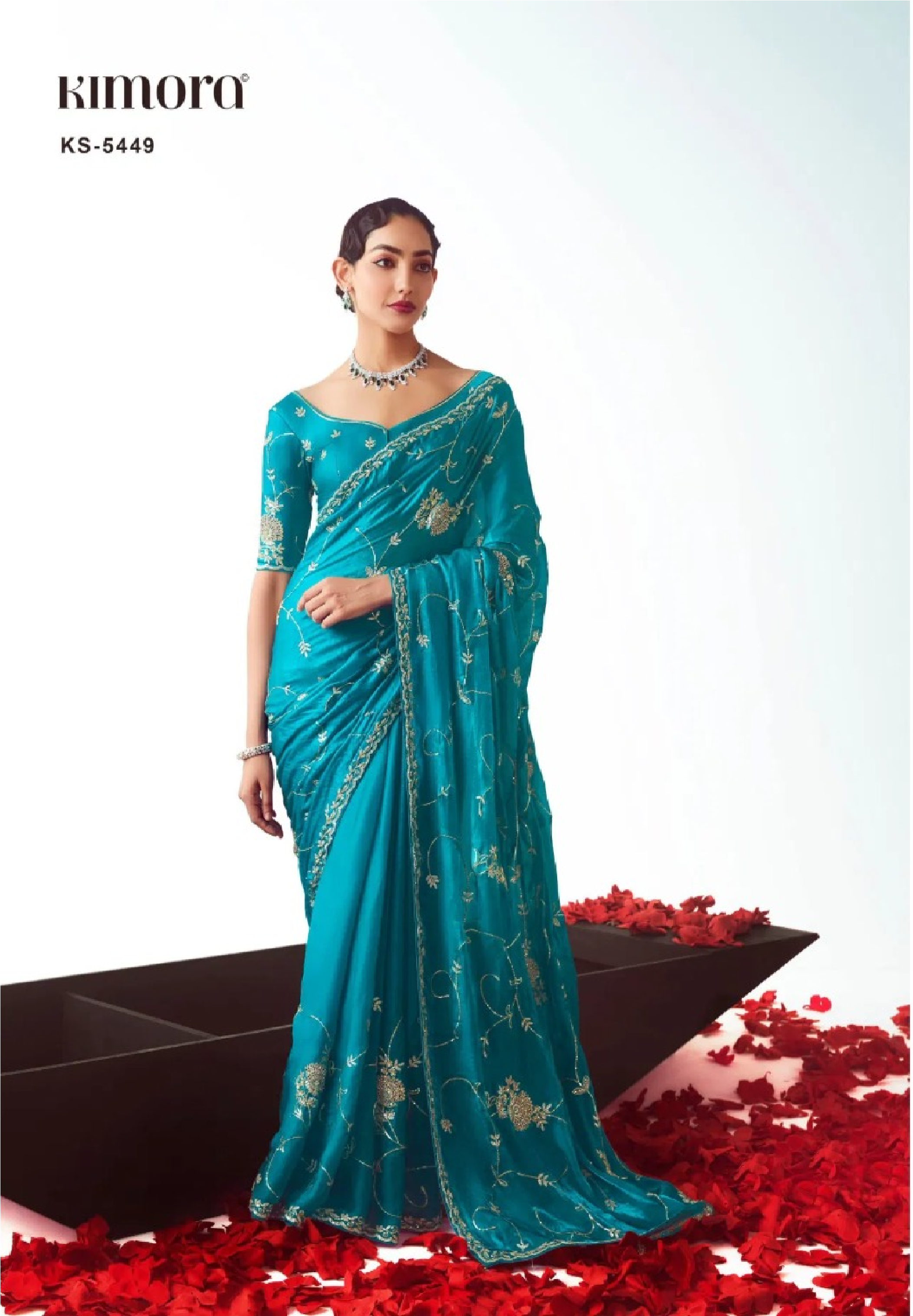 Kimora Kajal Vol 17 Ks 5449 Fancy Fabric Wedding Wear Saree Collection 