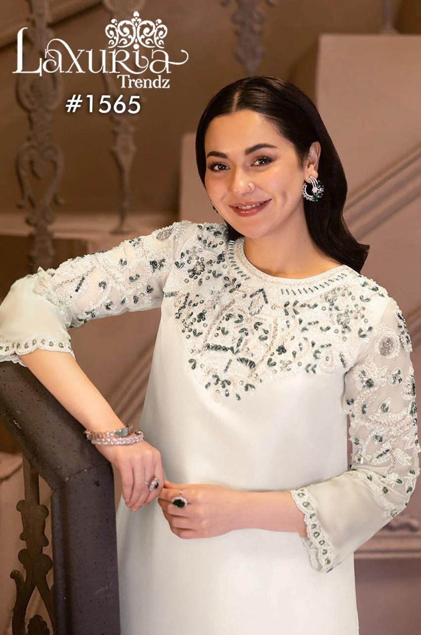 Luxury Pret 1565 Designer stylish Tunic Classic Embroidery pakistani Collection 