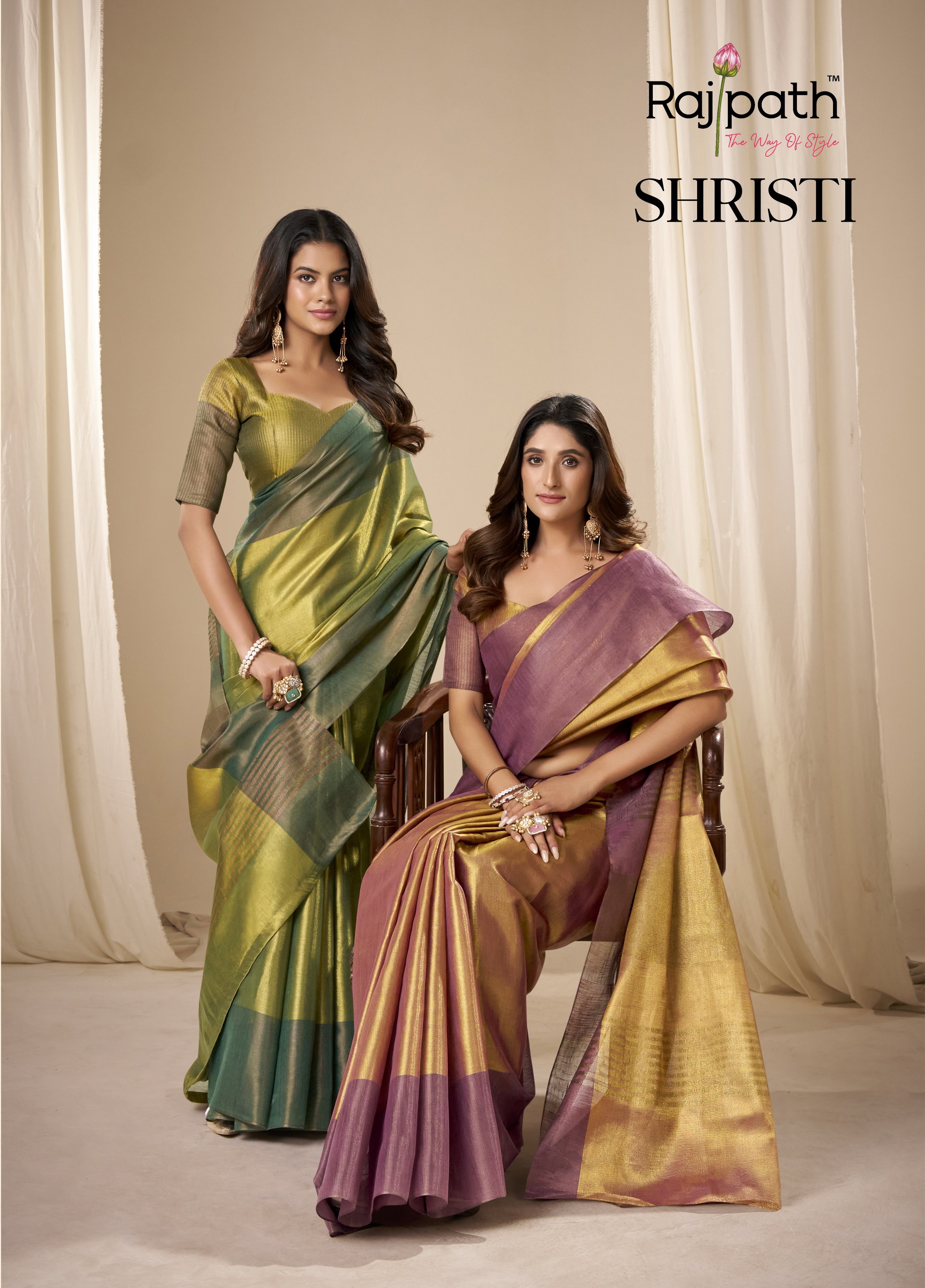 Rajpath Shrishti Silk Tissue Silk Wedding Wear Saree