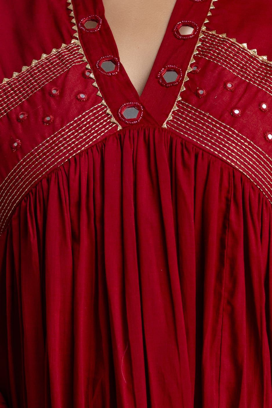 Naisha K 589 Mul Cotton With Work Kurti Pant And Dupatta Collection